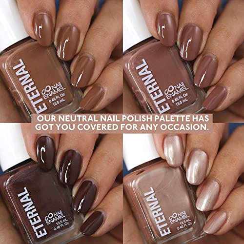 Eternal Nude Nail Polish Set For Women (Dark Nudes) - Brown Nail Polish Set For Girls | Lasting & Quick Dry Non Toxic Nail Polish Kit For Home Diy Manicure & Pedicure | Made In Usa, 13.5Ml (Set Of 4) #TOP1