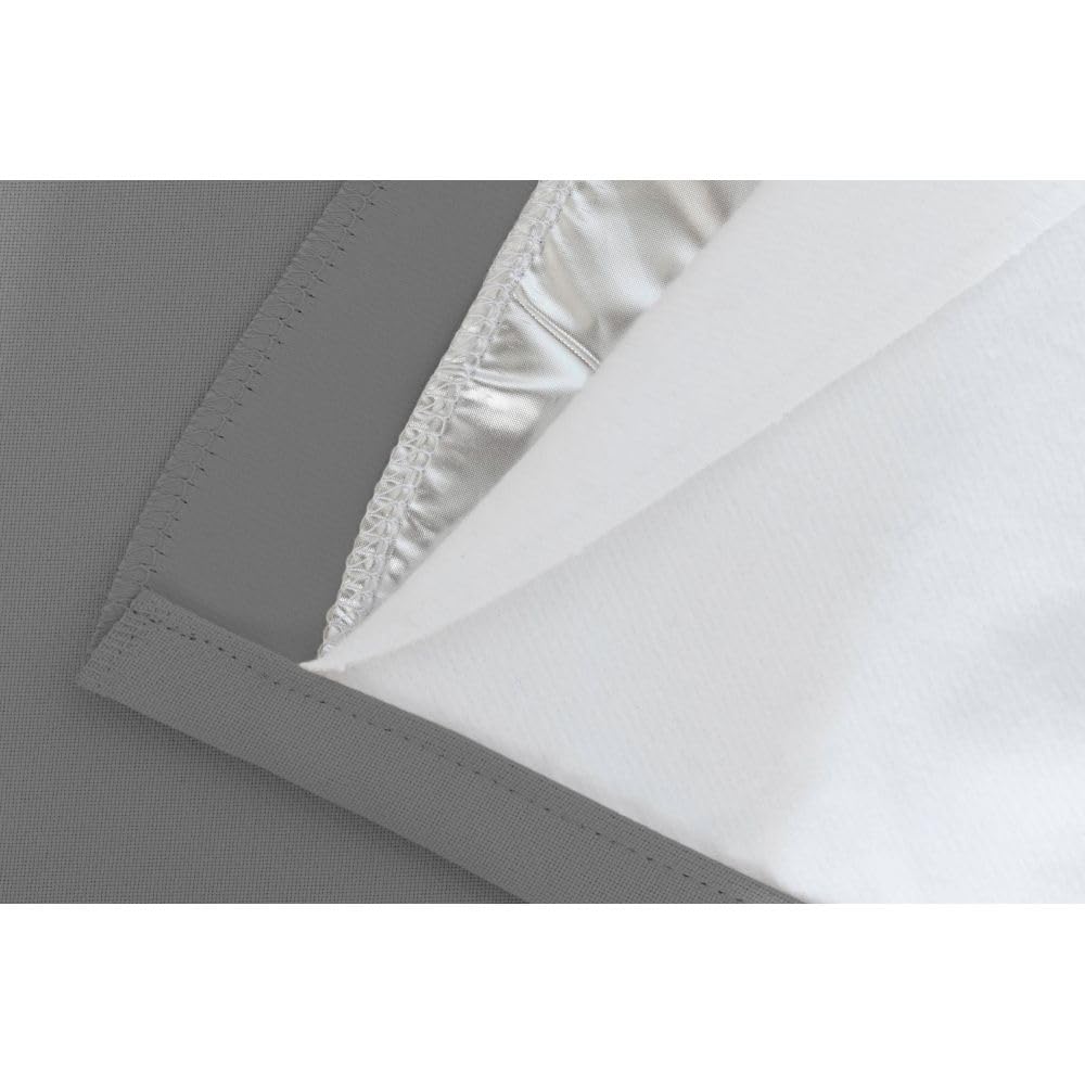 Moondream Tenda Anti-Rumore, Isolamento 3 in 1 Acustico/Termico/Oscurante, Tecnologia Brevettata, Grigio - Stratus, 145 x 260 (LxH) cm, Occhiello (1 Tenda)