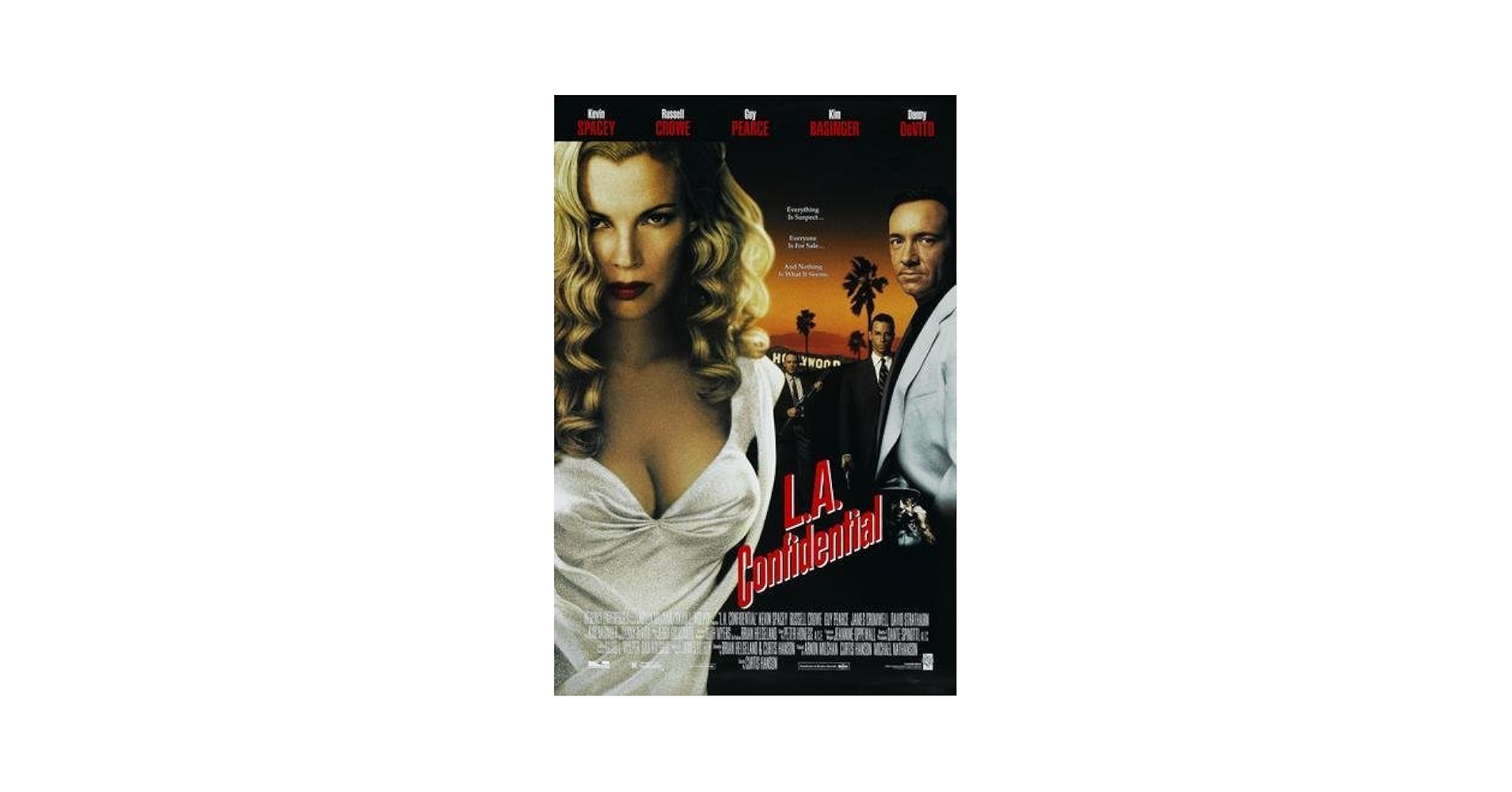 L.A コンフィデンシャル　USオリジナル映画ポスター 洋画映画ポスター LAコンフィデンシャル1997年作品＆映画