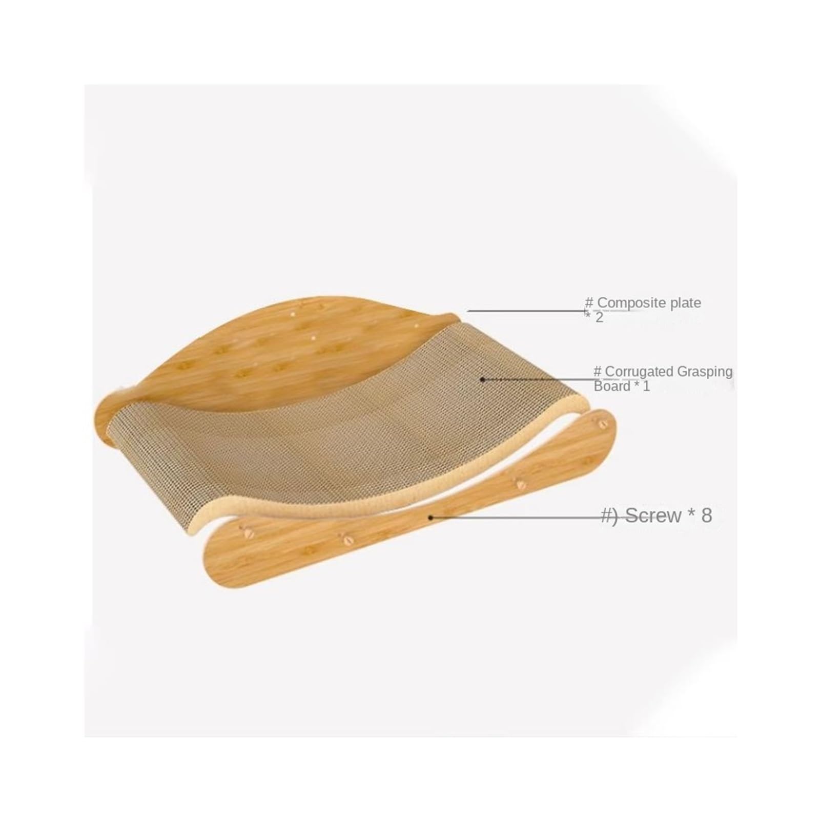 Tiragraffi in cartone, tiragraffi in cartone ondulato per gatti da interno, tiraone, tiragraffi in cartone ondulato per gatti da interno, tiragraffi per gatti accessorio per gatti (70x26 cm)