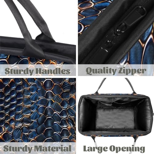 Snake Skin Cool Small Overnight Weekender Tote Bag for Women Men Foldable Travel Duffel Bags Lightweight Sports Gym Bag Waterproof Carry On Luggage Weekender Bag for Traveling Gifts4