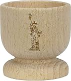 50mm de ancho x 50mm de alto Azeeda \'Estatua de la Libertad\' Huevera de Madera (EC00018515)