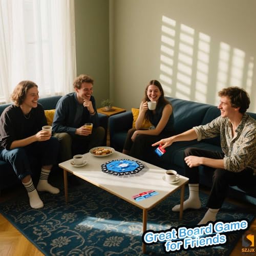 Word Game Family Board Games for Kids & Adults with 2 Modes,220 Topic Categories 24 Letters Pressing Game,Fun Fast-Paced Puzzle Games with English Pronunciation for Boys Girls Age 3+,2-8 Players,Blue - Image 4