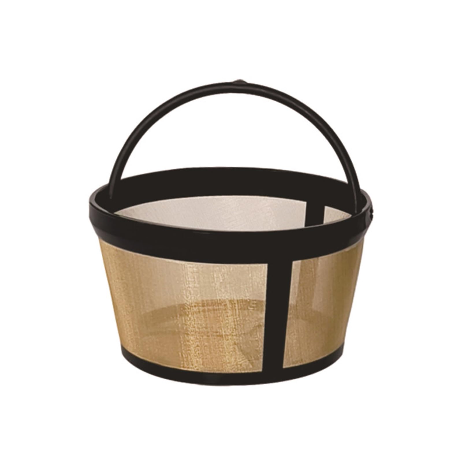 Obotsnoi Practical Golden Tone Coffee Filter Sturdy Coffee Filter Strainer for 4/6 / 8/12 Cup Basket Styles Maker Home Accessories