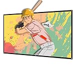 プロジェクター スクリーン 新しいアップグレード版 (取り付けのツール付き) NIERBO 100インチ マット サイズ 16:9 ローリング式 持ち運びホームシアター 軽便 投影用 会議 教室 屋外屋内用 映画
