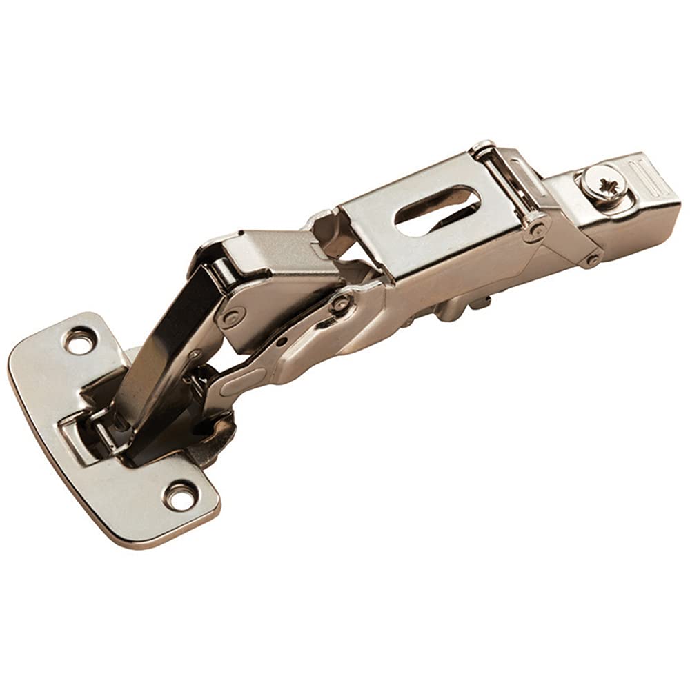 Soft Close Cupboard Hinges - 170 Degree Opening Angle - Bright Nickel Plate | Soft Close Cabinet Door Hinges - Lightweight Interior Door - Wardrobe/Cupboard Hinge