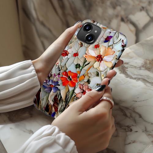 Esdot Cute Case for iPhone 15,Compatible with Magsafe,Trendy Floral - image 2