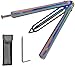 BILYSKEP Butterfly Trainer Butterfly Messer zum Üben, Ungeschärfte Klinge, Komplett Edelstahl, Stumpfes Folding Finger Trainer (Rainbow)