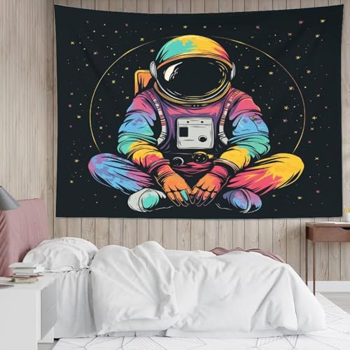 Tapisserie astronaute 3D pour habiller un mur et décorer son studio - 5