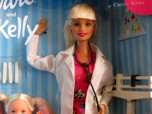 Muñecas Barbie y Kelly Carrera Doctor Infantil miniatura 2