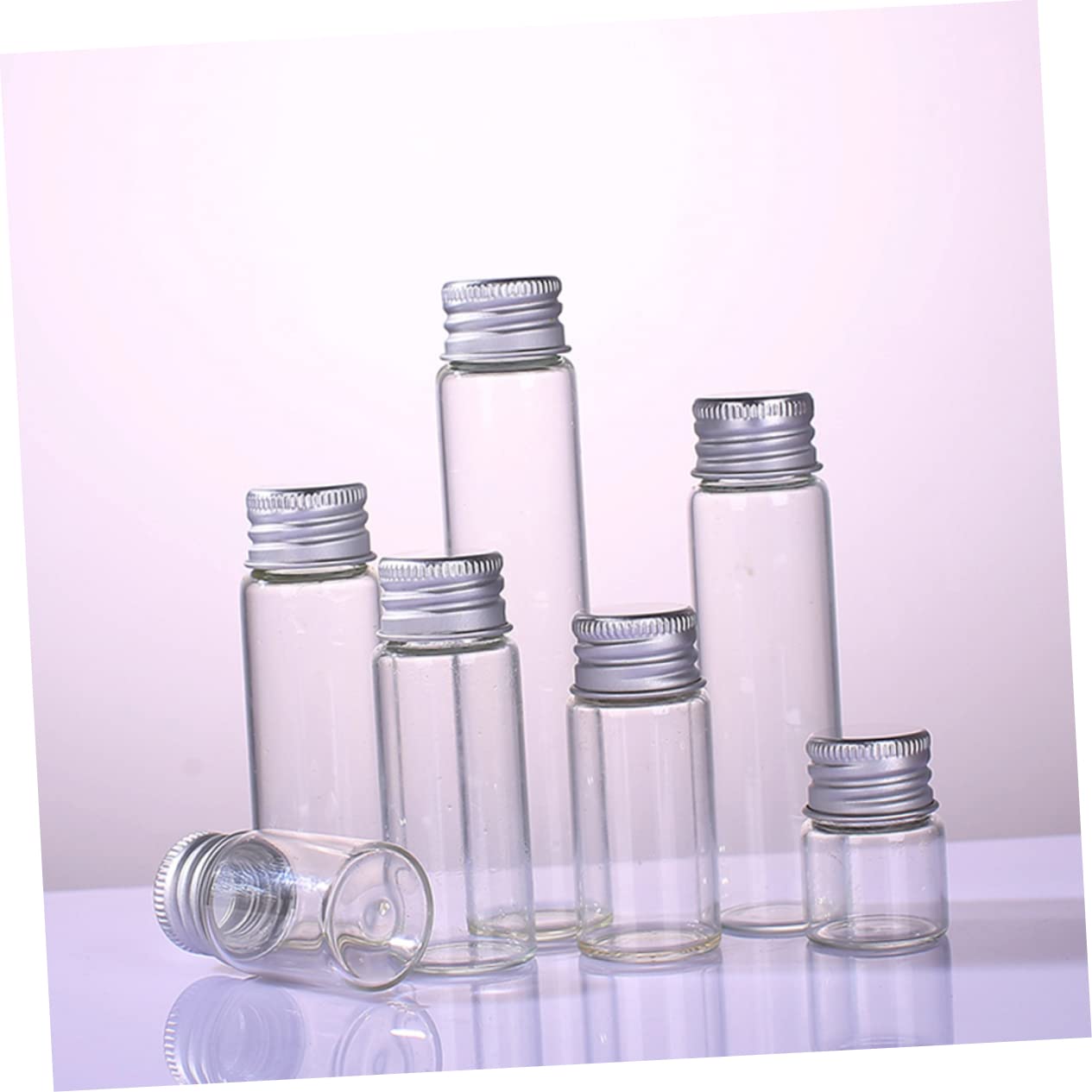 Cabilock 12 Pack 10ml Glass Reagent Bottles Mini Dropper Bottles for Leakproof Sample Containers Aluminum Lids