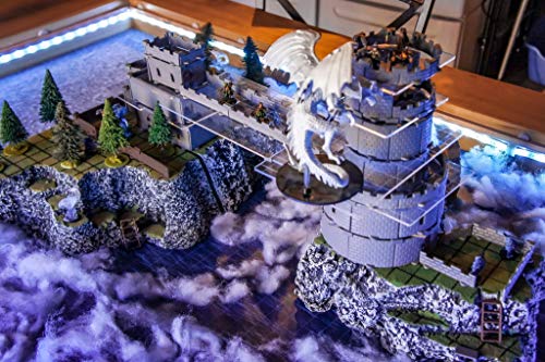 Modular Castle System: Tabletop & RPG Terrain Game Set for Dungeons & Dragons, Pathfinder, Castles & Crusades, 13th Age, and More! - Mage Set (576+ Pieces)