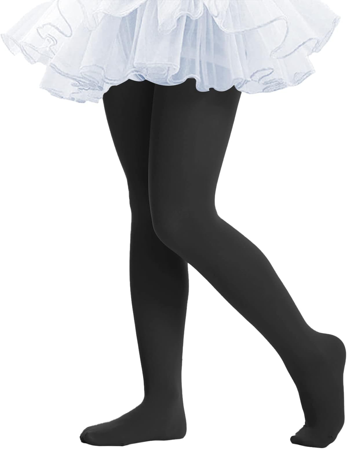 Ballet Tights for Girls - Ultra Soft Elastic Footed Tights for Toddler Girls - Warm Stockings
