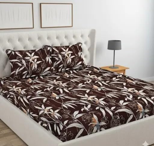 Ambe Textile's Velvet Soft Flannel Warm Fitted Bedsheet with Pillow Covers (20 * 30) inch-image-27