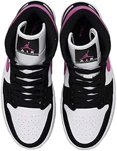 air jordan 1 mid trainers black cactus flower white