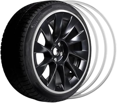 Wheel Rim Protector Aluminum Alloy Universal Rim Guard 15-22 Inch 4 pcs Gray, 16 Inch