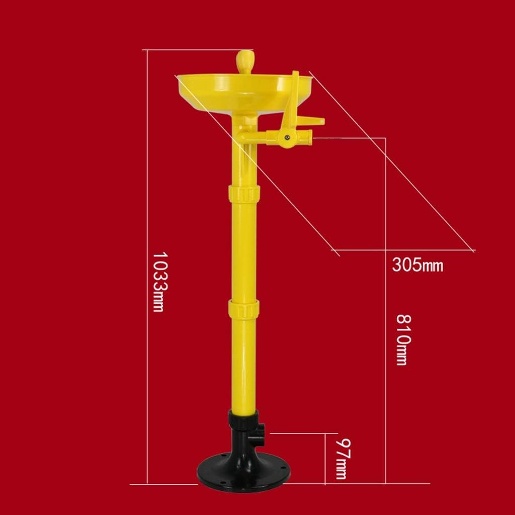 Combination Emergency Eyewash Shower Station, Eye Wash Shower System with Eye Wash Sign, for Lab Warehouse Cleaning, Style 1