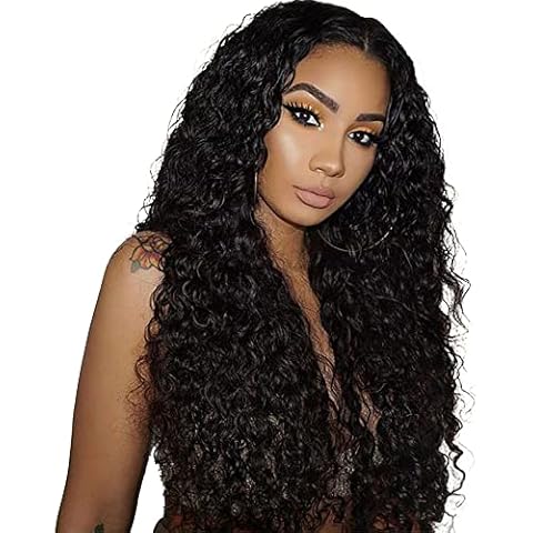 Human Hair Wigs Lace Front Wigs Human Hair 4x4 Lace Closure Wig Water Wave Wigs For Black Women 4x4 Human Hair Wig Brazilian Wigs Human Hair Grade 8a Water Wave Wig With Bleached Knots 14 Inch Cover