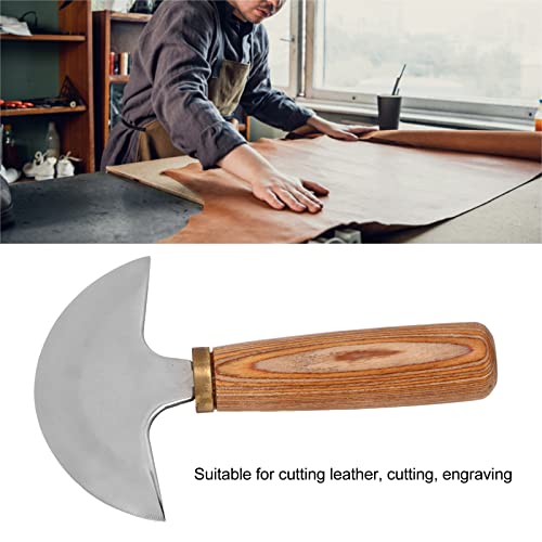 Couteau rond demi-lune en cuir pour maroquinerie et artisanat