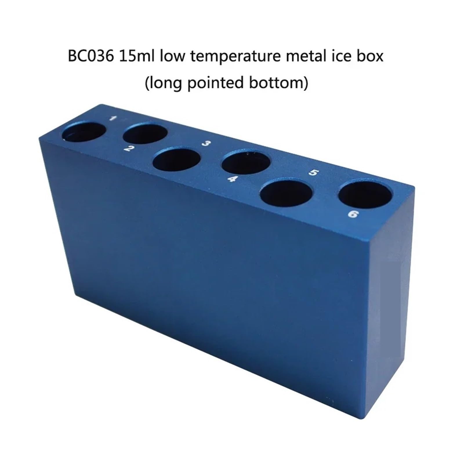 Tubo de centrífuga PCR de laboratorio de caja de hielo metálica de baja temperatura (0,2/1,5 ml/15 ml/50 ml)(BC037)