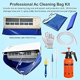 Ac Cleaning Bag with Wall Protection Cloth, 13Pcs Mini Split Cleaning Kit, Ac Cleaning Kit, Air Conditioner Cleaning Kit, Split Ac Unit Cleaning Kit, Mini Split Air Conditioner Cleaning Bag - Image 2