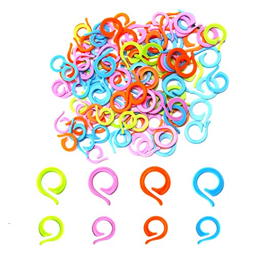 AIEX 120 Marcadores de Punto de Tejer, 60 Grandes + 60Pequeños Anillos...