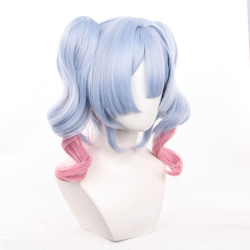 Long purple Mixed Pink Color Ponytails Cosplay Wig Halloween Costume Party Wigs for Adult - Image 4