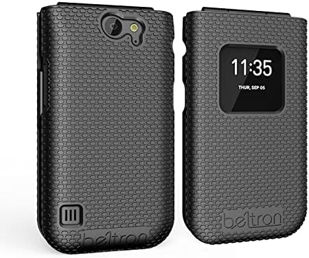 BELTRON Case for Nokia 2720 V Flip Phone, Protective Snap On Cover (Verizon 2720V) - Black