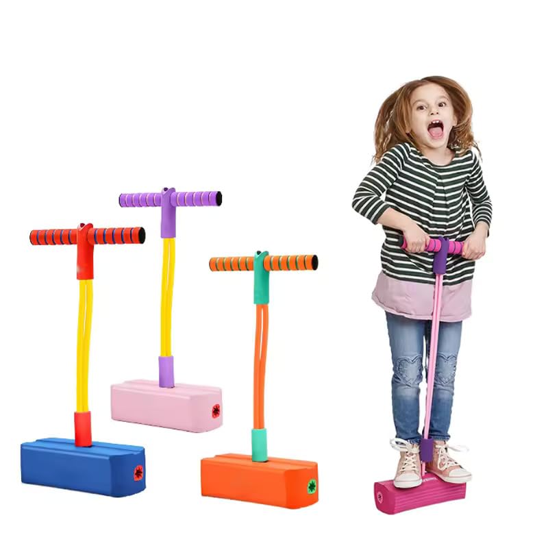 Zinnia Foam Pogo Jumping Toy for Kids, Improved Childrens Balance Kids Jumping Bouncer for Home, Pogo Jump Makes Squeaky Sounds Innovative Indoor & Outdoor Game for Kids Boys & Girls (B0DF6F9FG9) Amazon Price History, Amazon Price Tracker
