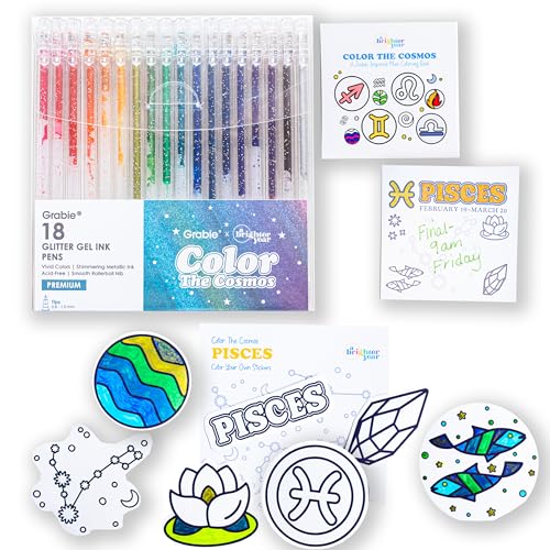 Livre de coloriage Poissons adulte bloc notes adhésives stylos gel détente