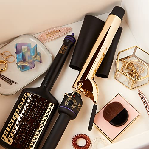 Hot Tools Pro Artist 24K Gold Extra Long Curling Iron/Wand | Long Lasting Defined Curls, (1-1/4 In) #TOP4