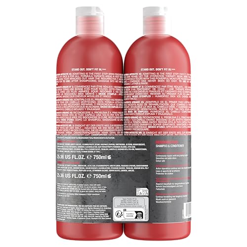 Tigi Bed Head Urban Anti+dotes Resurrection Shampoo & Conditioner Damage Level 3, 25.36 Ounce(Pack of 2) - Thumbnail 4