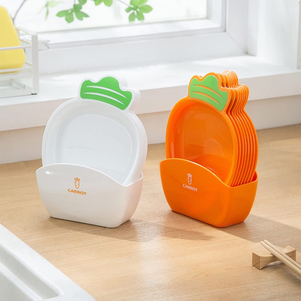 LUCBEI Ciotoline da Snack Otto piatto di snack di carote con base for casa ristorante snack snack snack tavolo snack snack caramelle for frutta seccata Piatti Snack Ceramica ( Color : B )