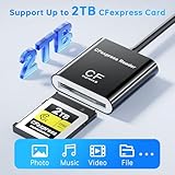 CFExpress Type B Card Reader with USB 3.2 (Gen 2) 10Gbps, USB-C & USB-A 2-in-1 Type B CFexpress Adapter, CF Express Type B Card Reader Compatible with Windows/Mac/Linux/Android(Not for XQD Card) - Image 3