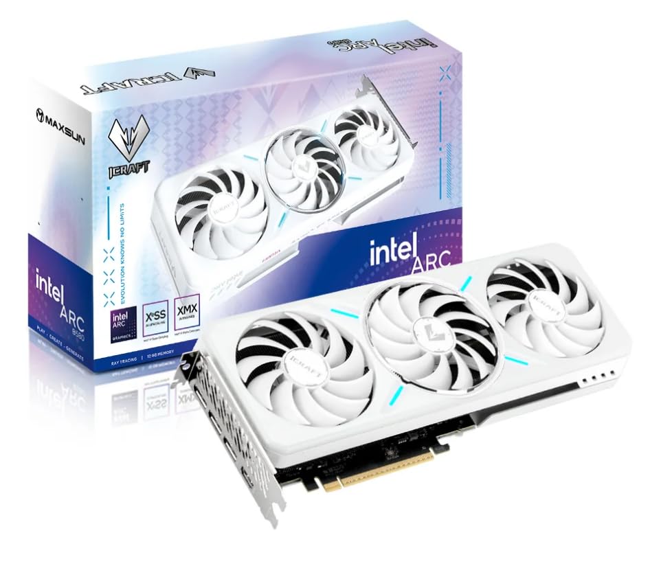 Amazon.com: WEELIAO MAXSUN Intel Arc B580 12G iCraft White