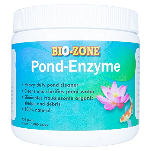 Bio-Zone Pond Enzyme Treatment â€“ Ecofriendly Water Cleaner with Natural Enzyme, Fish Waste, Cloudiness â€“450 Grams Treats 15,000 Liters