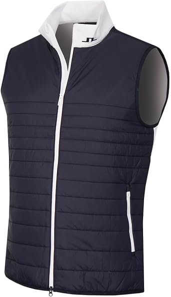 J.Lindeberg Mens Martino Quilt Hybrid Water Repellent Golf Vest