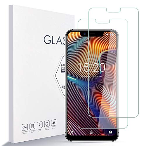 LZS Protector de Pantalla para UMIDIGI A3 Pro Dureza 9H A Prueba de Rayones Protector de Pantalla de Vidrio Templado [2 Piezas] Borde Redondeado 2.5D, Fácil de Instalar,Soporte de Prensa 3D