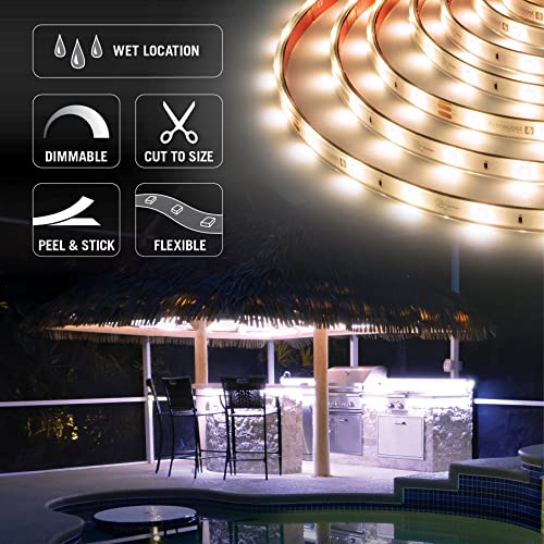 Image of Armacost Lighting RibbonFlex Pro Warm White (2700K), 30LEDs /M, 2.5M, 24V Outdoor Tape Light 134410