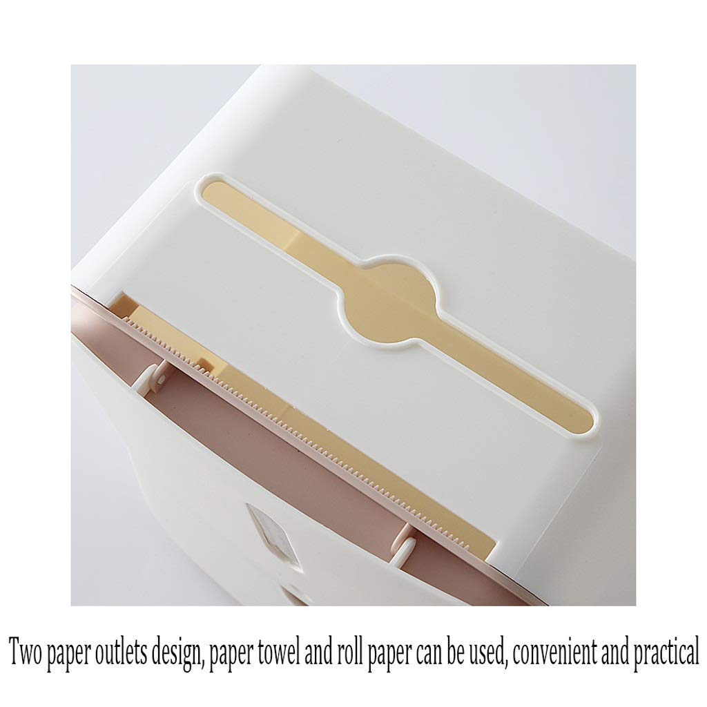 Tapas de Toallas de Papel Titular de Tejido Impermeable a Prueba de Agua Caja de Papel Higiénico Caja de Papel Higiénico Papel Higiénico Papel Higiénico Bandeja de Cajón Durable/Pink