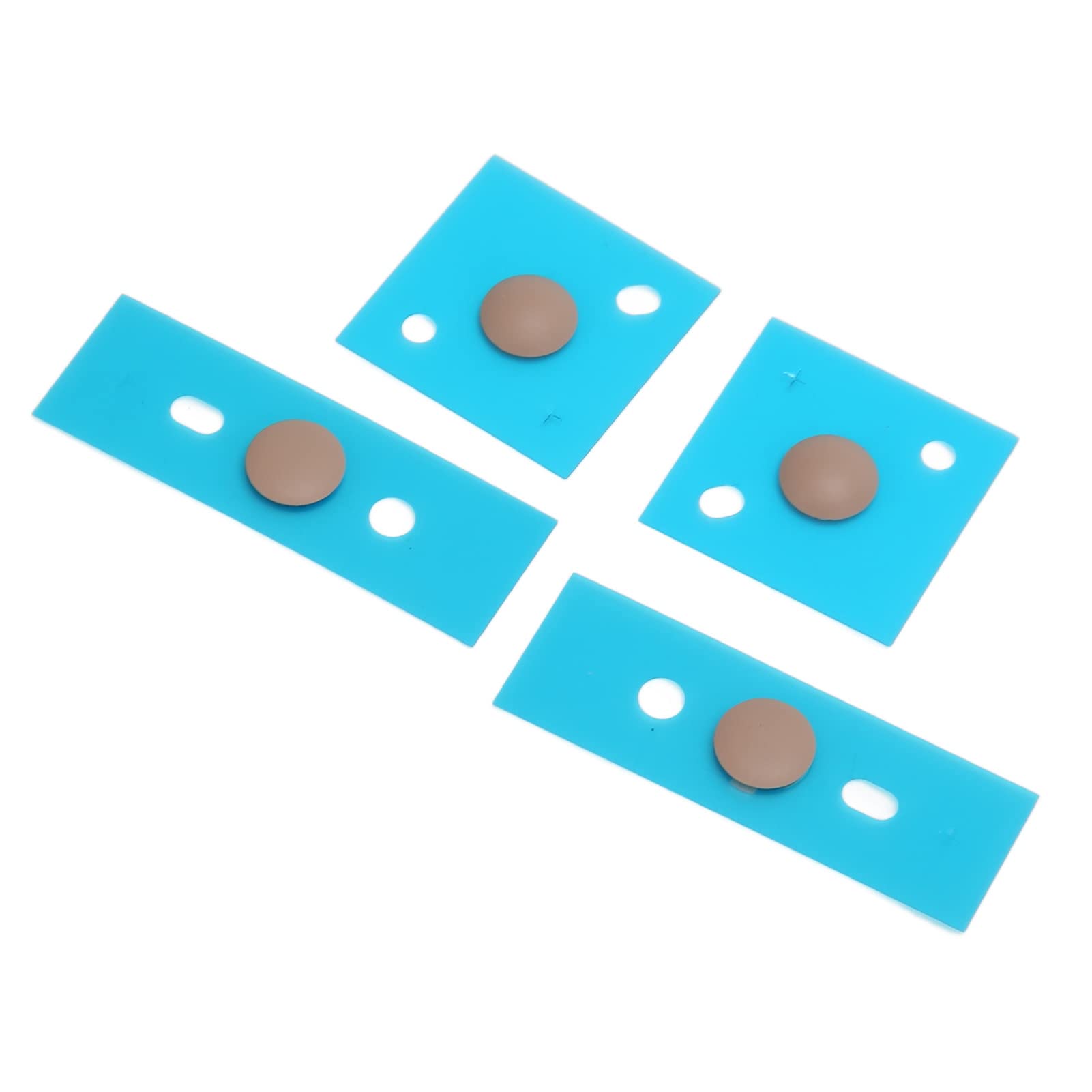 Laptop Rubber Feet, Non Slip Replacement Bottom Case Feet for 3/4/5, with Tool Kit, Laptop Accessories Kit (Rose Gold)