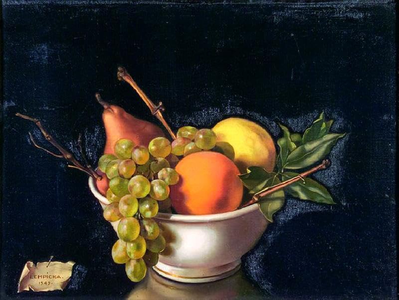 Affiche Tamara De Lempicka Bol De Fruits Nature Morte 90x60cm