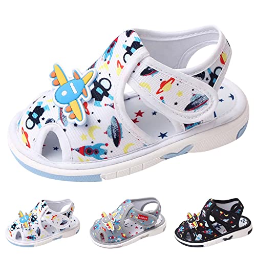 Summer Children Infant Toddler Shoes Girls Sandals Flat Bottom Non Slio Open Toe Slip Breathable Soft Cartoon Space Pattern Baby Walkers Shoes Girls2