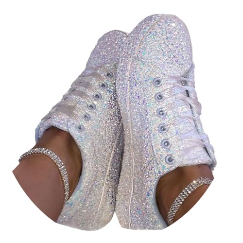 ticticlily Baskets Femmes Paillettes Confortable...
