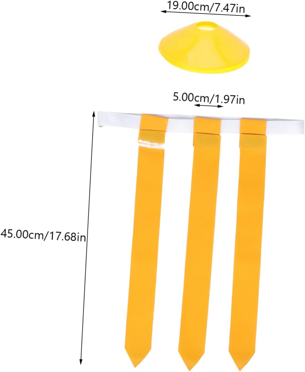POPETPOP 1Set Adjustable Flag Rugby Belt Waist Belts Flags for Youth Football Training Games and Outdoor Fun