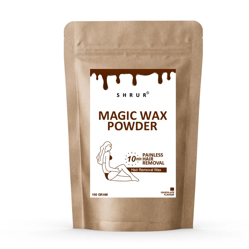 Shrur Hair Removal Powder for Full Body - 5 Min Instant Herbal Wax Powder, No Chemicals, No Irritation, Unisex Organic Wax Powder - 100g (B0DHZGKSR8) Amazon Price History, Amazon Price Tracker