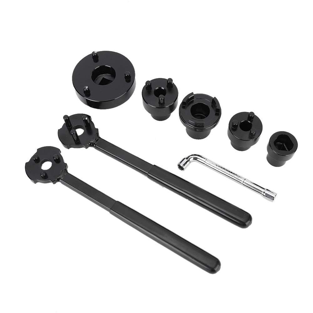 Kit frizione per condizionatore d'aria, 8 pezzi, strumenti di smontaggio, kit di rimozione della frizione per controllo elettrico dell'automobile, kit estrattore frizione A/C, include strumenti