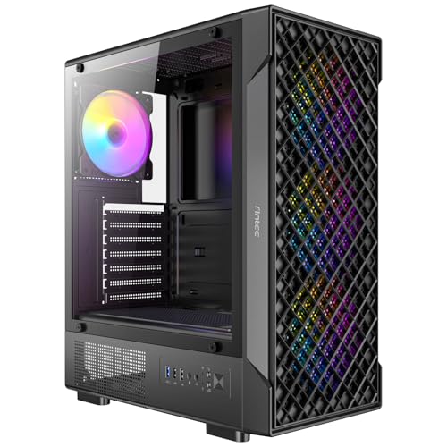 ANTEC VX-320 ARGB Boîtier PC Gaming Tour Moyenne ATX, Micro-ATX, ITX, Noir