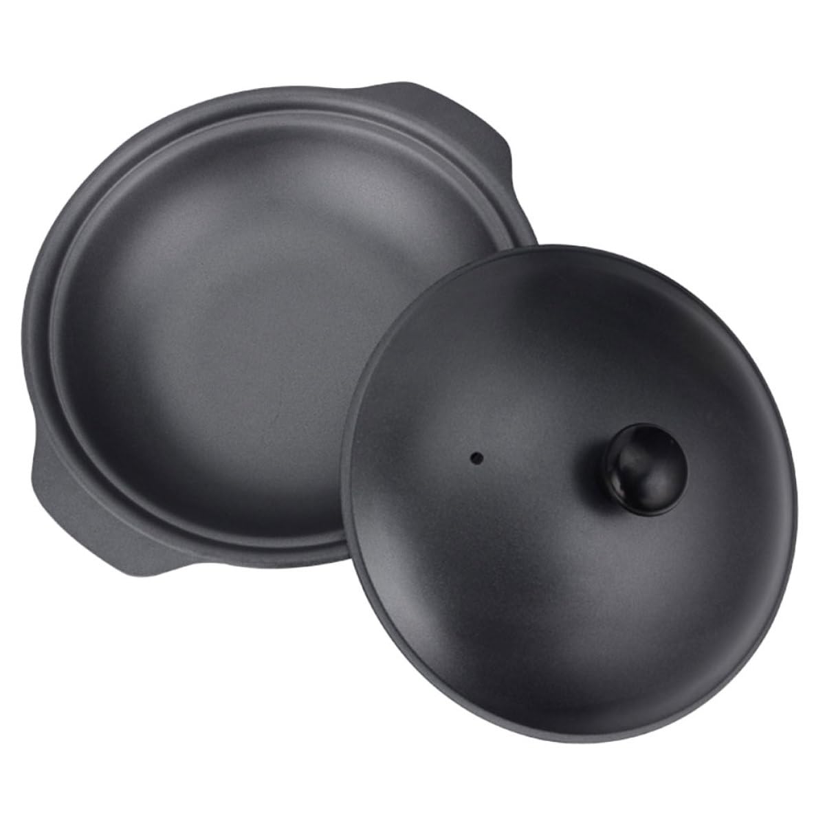 NOLITOY Cazuela de Hierro Fundido para Cocinar Arroz y Guisos, Olla Resistente Tapa para Uso Doméstico y Cocina Tradicional