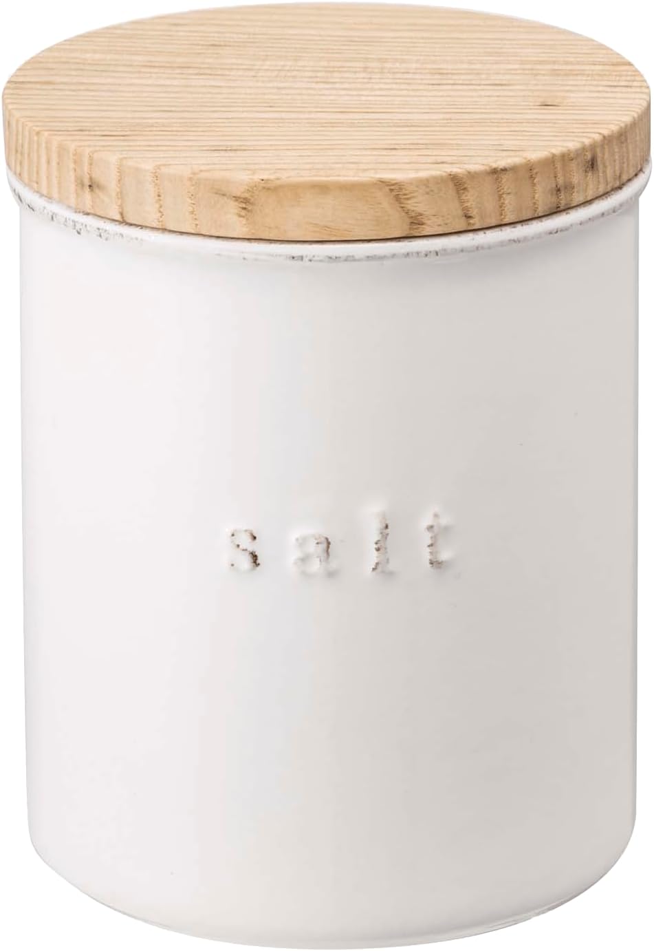 YAMAZAKI Home Tosca Ceramic Canister - Dry Food Kitchen Storage Container Organizer - Sugar - 15.25 Oz., 450 Ml